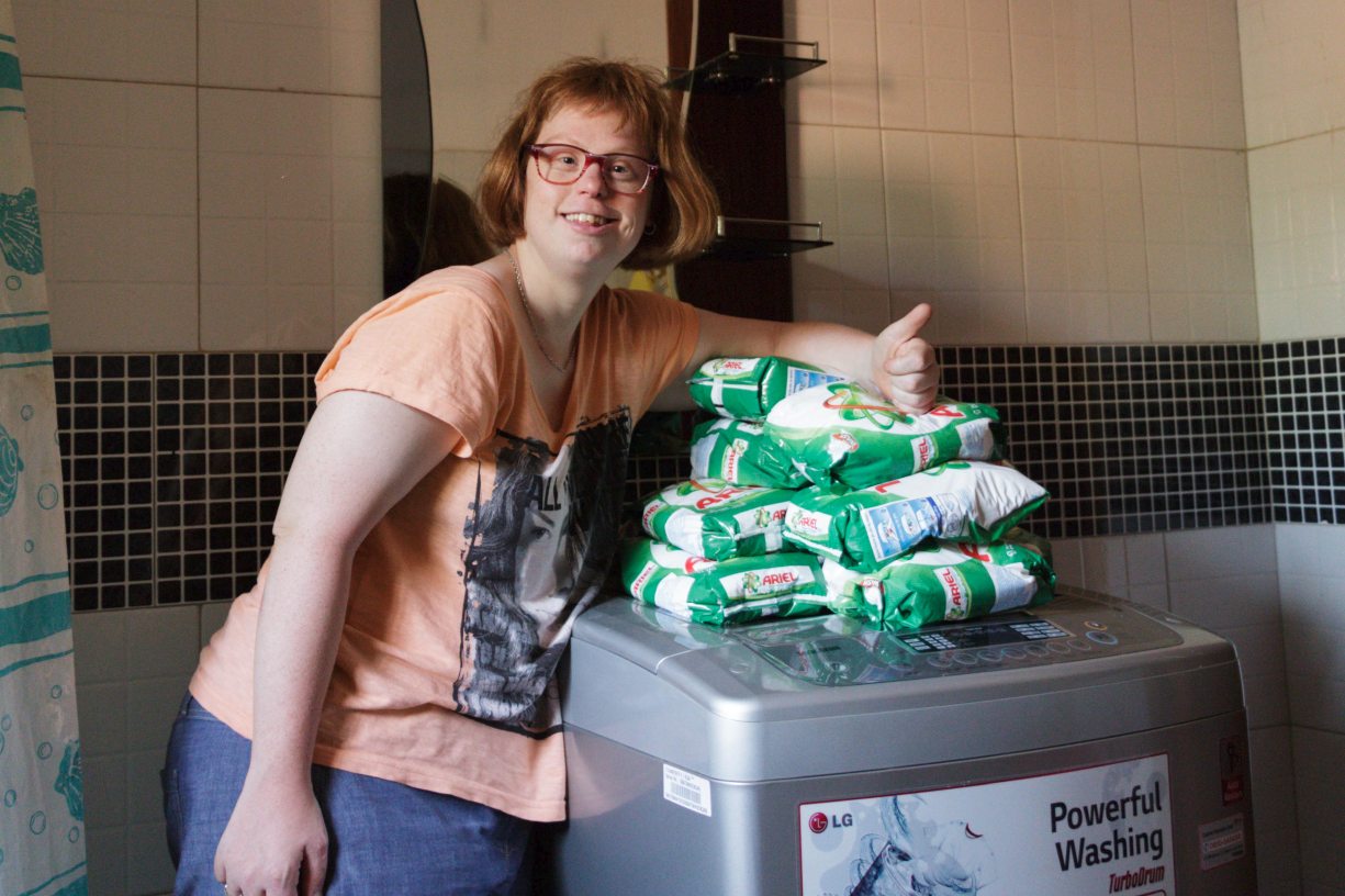 Merette en de wasmachine